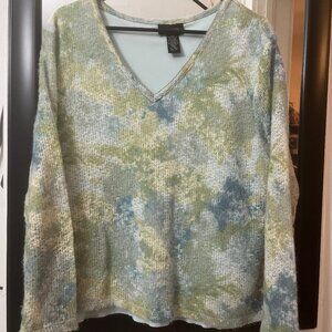 Avenue blue & green sweater with lining